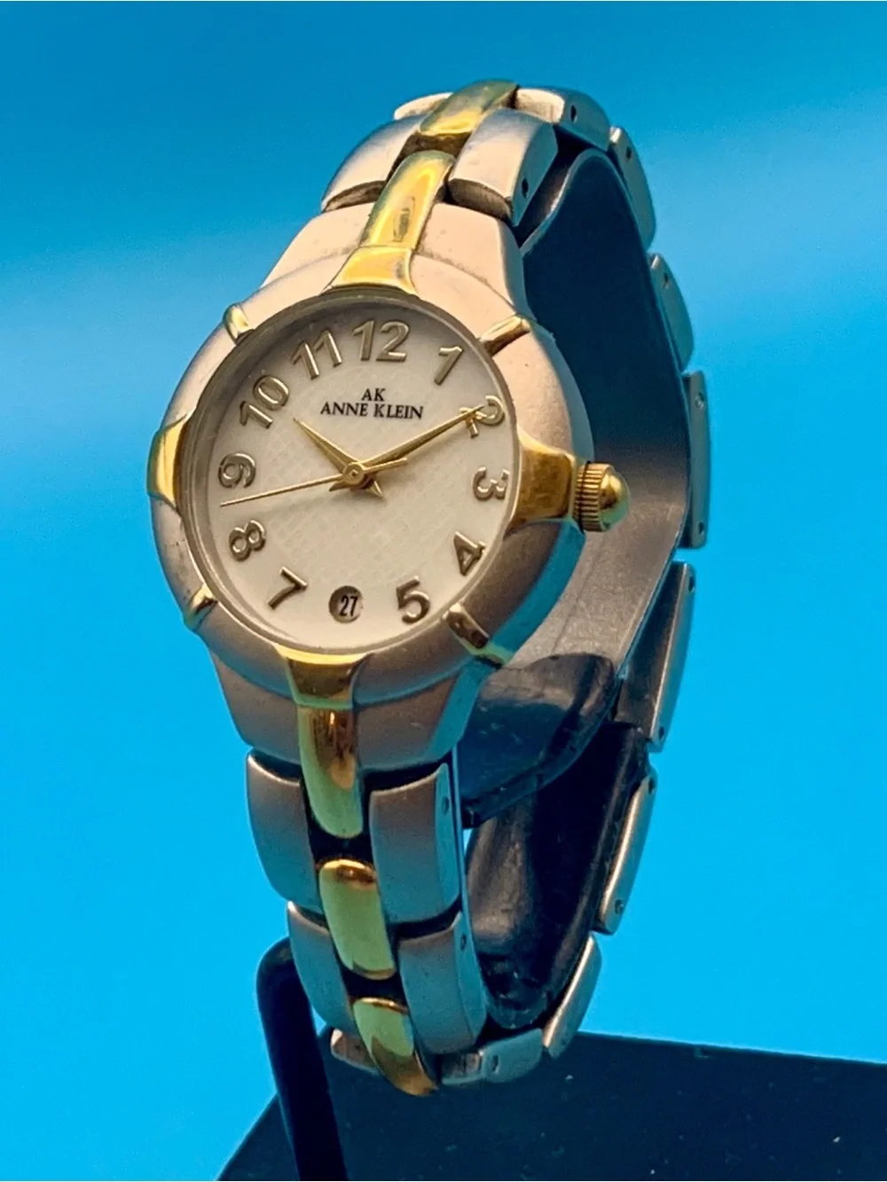 ANNE KLEIN 10/8471 Women’s Dress Quartz Wristwatch Date Display Working New Batt